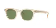 Oliver Peoples 0OV 5036S SHELDRAKE 158052 Buff Honey/Green Sunglasses