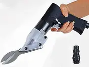 Pneumatic Scissors, 1/4in Air Shears, 2500rmp Pneumatic Metal Cutter Steel Straight Blade Scissors, for for Iron, Aluminum Sheet, Screen Mesh Hardware Processing (QJ-5807)