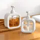(500ML)大容量透明按壓分裝瓶 按壓分裝瓶 按壓式乳液 沐浴乳分裝瓶 洗髮精分裝 洗碗 (1折)