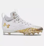 Under Armour Spotlight Clone 3.0 MC Football Cleats 3026343-100 Gold WTH Sz 9.5