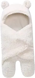 CIMAXIC Adorable Newborn Baby Sleeping Bag Warm Fleece Swaddle Wrap for Travel