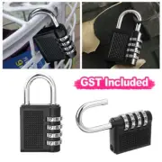 High Security Weatherproof Padlock 4-Digit Combination Lock Resettable Anti Rust