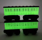 Wooden Railway Compatible Passenger Train Custom Thomas Friends Brio ( Glowing)