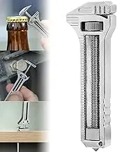 Mini Alloy Multitool for Everyday Prep - Compact Titanium Adjustable Size Wrench, Beer Opener, Nail Puller, Spanner - Portable for Outdoor Camping and Hiking