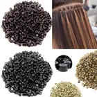 200PCS-1500PCS Silicone Lined Nano Rings Micro I Tip Loop Beads Hair Extensions