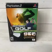 Real World Golf PS2 Big Box Open Box Sealed Contents Fast Shipping