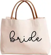 [kifasyo] Bride Tote Bag Bride to be Gifts for Bridal Shower, Engagement, Wedding, Bachelorette Party, Honeymoon, Beach, Travel