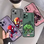 MARVEL 漫威蜘蛛俠鋼鐵俠蘋果IPHONE X XS XR XS 11 12 MINI PRO MAX超薄矽膠軟套相