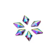 Rhinestones Diamond Crystal Glass AB Nail Flat Back Rhombus Shape 5x8mm 144pcs