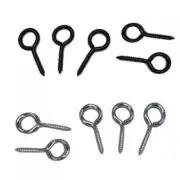 10pcs Small Tiny Mini Eye Pins Eyepins Hooks Eyelets Screw Threaded Golds Color