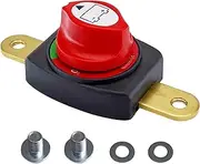 Ampper Side Post Battery Disconnect Switch, 12-48 V Battery Power Cut Master Switch Disconnect Isolator for Car, Vehicle, RV and Boat (On/Off)