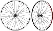 Venzo Mountain Bike Bicycle MTB 26" Double Wall Alloy Wheelset - Compatible with 5/6/7/8 Speed Thread-on Freewheel - Bolt-on Axle Front & Rear - 18mm Inner Rim Width