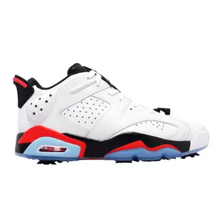 Nike 高爾夫球鞋 Jordan Retro 6 Golf 白 紅外線 黑 低筒 男鞋 DV1376-106