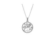 PANDORA Jewelry Sparkling Family Tree Sterling Silver Necklace