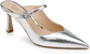 Jewel Badgley Mischka Kaylin Pointed Toe Mule 8, Silver