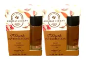 2 BATH & BODY WORKS BODY ESSENTIAL OIL ROLL-ON STEEPED INVIGORATION .27 OZ NEW