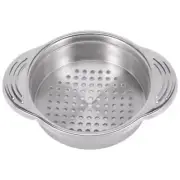 Stainless Steel Food Can Strainer Sieve Tuna Press Lid Oil Drainer Remover