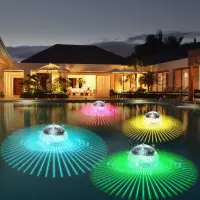 在飛比找蝦皮購物優惠-新款太陽能水漂燈 水池漂浮燈 LED庭院裝飾燈 魔幻球彩燈 
