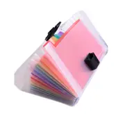 2pc A6 Expanding File Folder Document Organizer 13 Pockets Bill Folders Planner Agenda Paper Holder Office Supplies