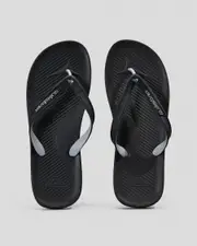 [Quiksilver] Quiksilver Men's Haleiwa Flip Flops Slippers in Black Size 8 8 Black