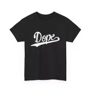 Dope T-Shirt Cool Tee Shirt Style Unisex Heavy Black Cotton Tee Retro Styles