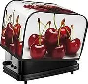 Chilean cherries Toaster Cover 2 Slice Bread Machine Covers Waterproof Universal Size Kitchen Small Appliance Cover with Hang Loop, Dust and Fingerprint Protection