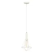 WHITEBAND Pendant Lamp Light Interior ES White Large Diamond Cage OD250mm