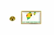 pins pin's flag national badge map hat country STP sao tome principe