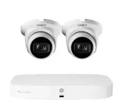 Lorex Fusion NVR with IP Dome Cameras - 4K 16-Channel 2TB Wired System