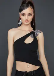 [Poster Grl] Wicked Karma's Kiss Asymmetric Tank Top