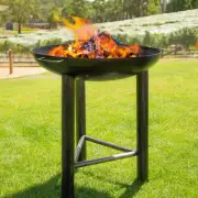 La Hacienda Firepit 80cm Diameter Steel + Grill Surface Accessory Included
