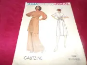1976 VOGUE DESIGNER ORIGINAL #1484 - GALITZINE - LADIES DRESS PATTERN 10 FF