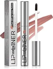 Peel Off Lip Liner Stain Long Lasting Lip Tint Tattoo for Women Girls Detachable Pencil Waterproof Transfer-proof Matte Lip Gloss,Highly Pigmented Color Finish Lip Tint Stain (03#Brown, M)