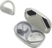 JBL Endurance Peak 3, JBL Pure Bass Sound, Up to 50 Total Hours of Playback with Speed Charge, IP68 dust and Water Proof, Ambient Aware & Talk Thru, 4-Mic Crisp, Clear Calls, White