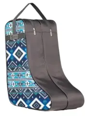 Twister Western Boot Bag Twin Zipper Southwest Blue 0412327