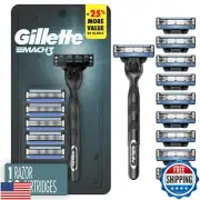 Gillette Mach3 Shaving Razor for Men, 1 Gillette 3-Blade Razor Handle for Men