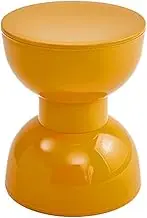 SiaBiced Small Side Table with Stand, Decoration, Bedside Table, Creative Indoor Furniture for Office, Bedside Table, Balcony, Yellow, as described