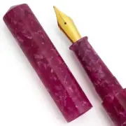 Ranga Acrylic 4NC Fountain Pen - Purple Cracked Ice, JoWo #6 Nibs, C/C (New)