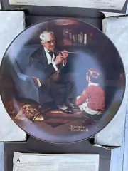 The Tycoon - Norman Rockwell Plate By Knowles China Plate #AM4525 w/ Box