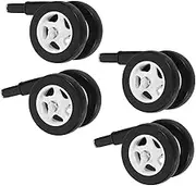 TEMPNAP 4Pcs Removable Plastic Caster Wheels for Strollers and Quiet Swivel Replacement Wheel Accessories Easy Installation Fit for Enhanced Maneuverability