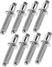 ibasenice 8Pcs Hiking Pole Tips Tungsten Steel Trekking Pole Foot Replacement for Enhanced Grip and Durability Compatible with Walking Canes and Climbing Sticks