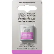 Winsor & Newton Professional Watercolour Artist Paint Half Pan Cobalt Violet S4