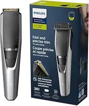 Philips Beard Trimmer Series 3000, Beard & Stubble, Titanium Blades, 20 Length Settings, Li-ion, BT3232/15
