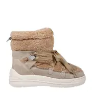 Moncler Lace-Up Snow Boots 36,37,38 Nude