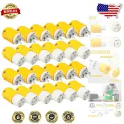 16-Piece Heavy-Duty Extension Cord Ends Set - 15A ETL Listed Connectors