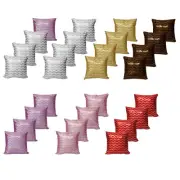 Pack of 4 - Chevron Sequins Lounge Sofa Living Cushion Covers 40 x 40 cm