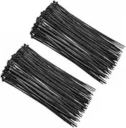 Cable Ties Zip Ties Nylon UV Stabilised 100/200x Bulk Black Cable Tie (4.00mm x 200mm, 200x)