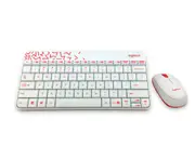 Wireless Keyboard And Mouse Suit Mini Slim Notebook Key Mouse Suit - White