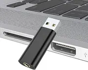 USB Sound Card | 3.5mm USB to Optical Audio Adapter Plug and,Sound Card, Driver Free USB Audio Interface, Portable USB Audio for Laptop, Desktop, Pc