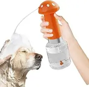 Dog Shampoo Dispenser - Puppy Kitten Shower Foam Soap Dispenser Electric - Rich Lather Mushroom Shape Cleaning Grooming Tool for Short Long Haired Cat